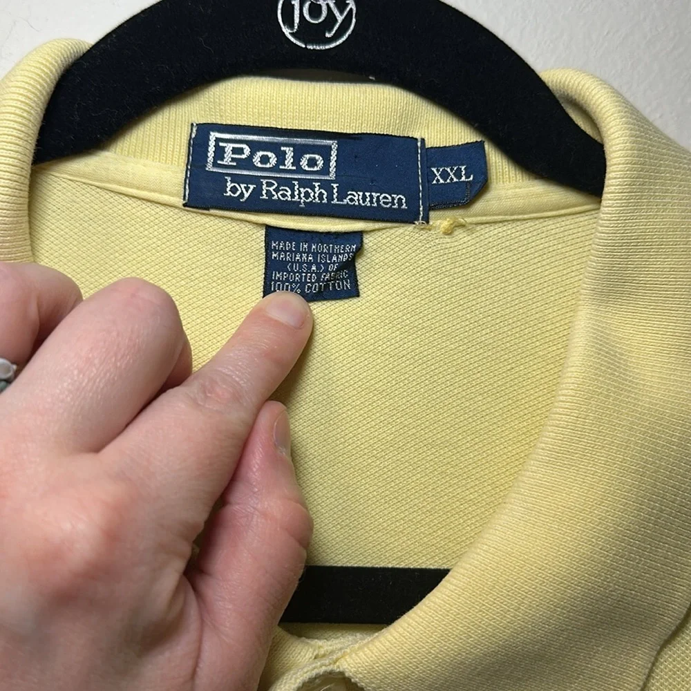 Polo Ralph Lauren Men’s Yellow Top Size XXL